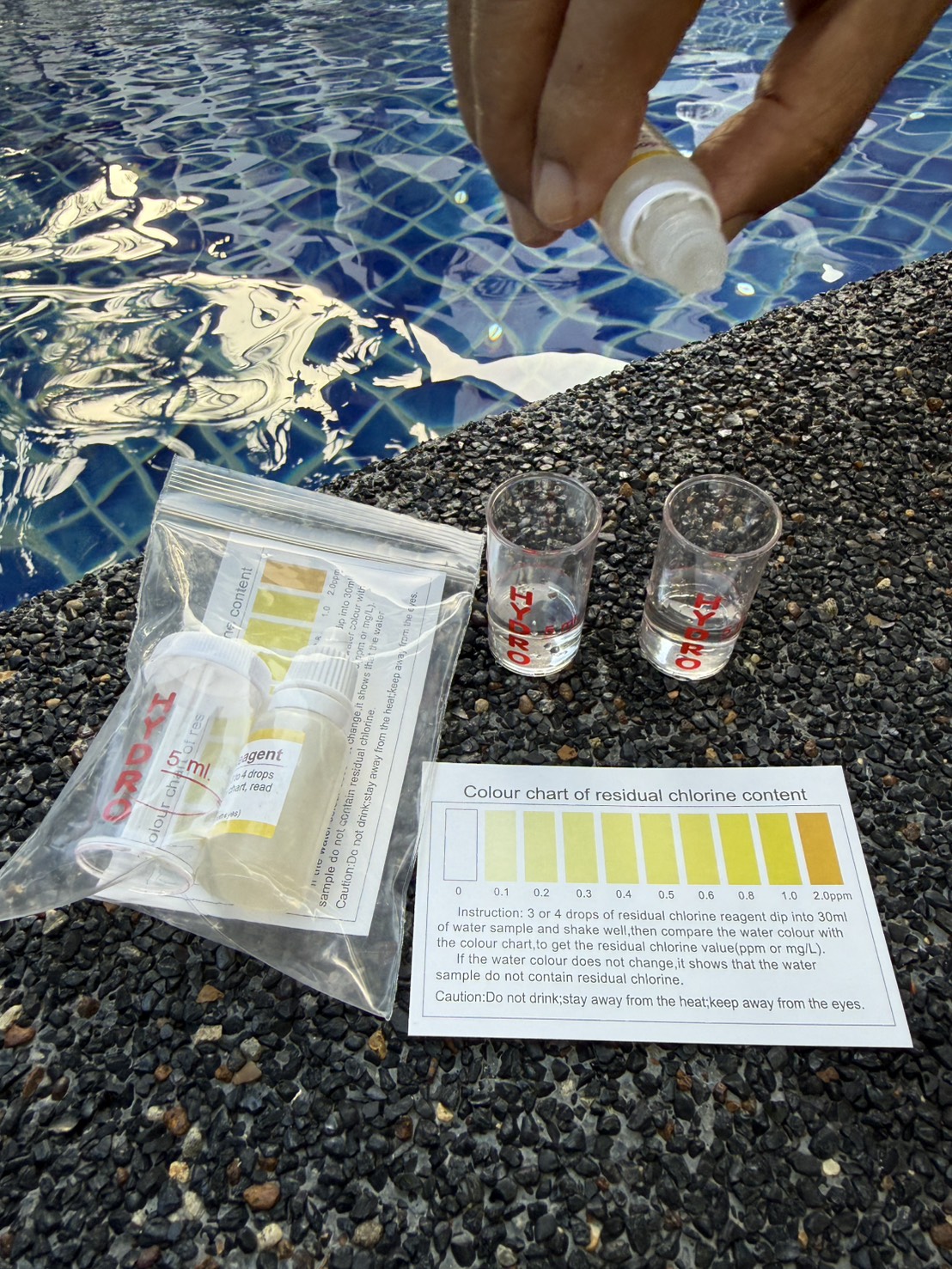 ชุดวัดคลอรีนในน้ำ ( Residual Chlorine Test Kit ) รุ่น Miniature สำหรับน้ำดื่ม น้ำประปา และระบบกรองน้ำ - Image 6