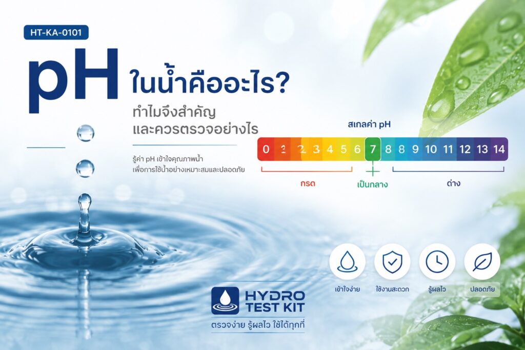 pH ในน้ำคืออะไร ทำไมจึงสำคัญและควรตรวจอย่างไร